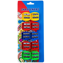 Suction card size hole pencil sharpener