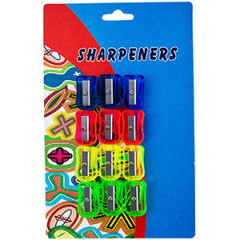 Suction card octagonal pencil sharpener