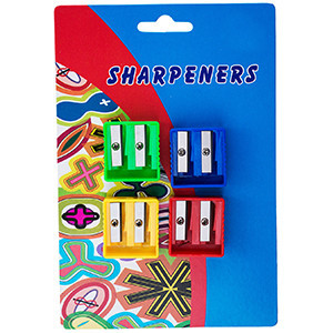 Suction card size hole pencil sharpener