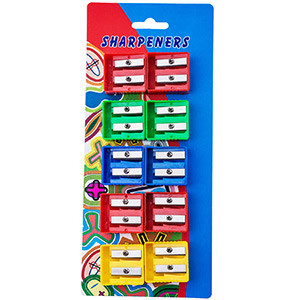 Suction card size hole pencil sharpener