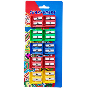 Suction card size hole pencil sharpener