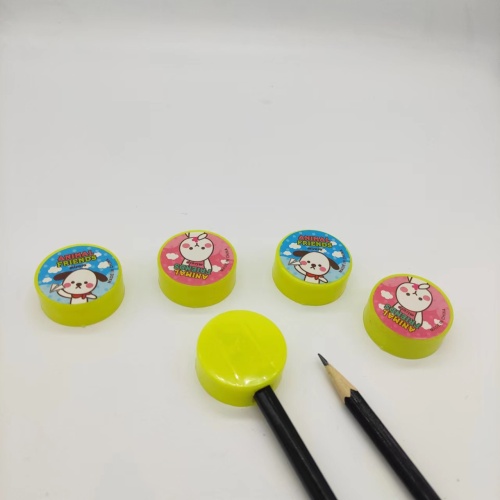 flat round shape pencil sharpener