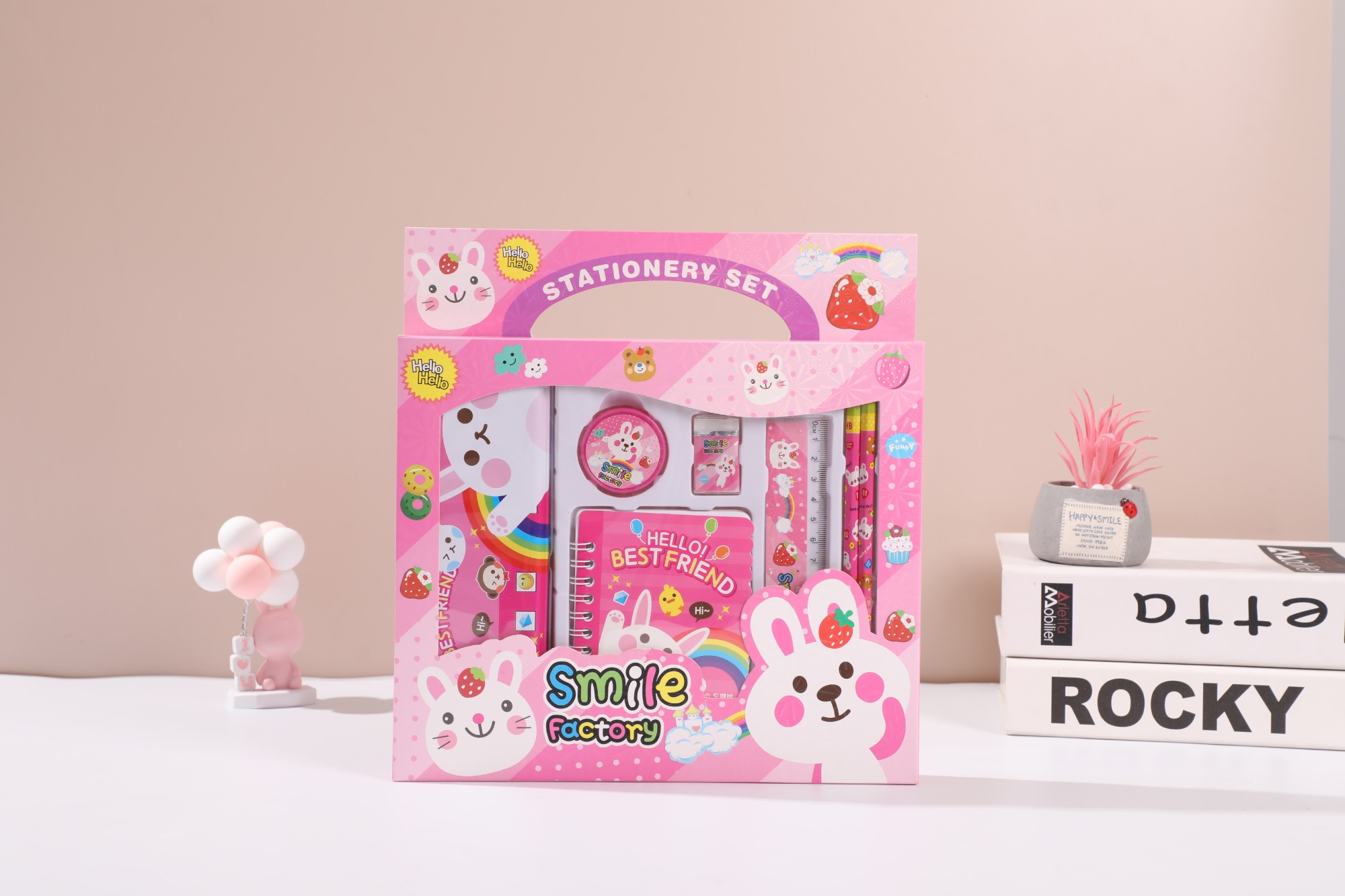 seven-piece stationery set