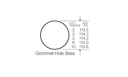 Narva Round 9-33V LED Grommet Mounted Work Lamp/Reverse Lamp Flood Beam