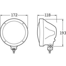 HELLA Rallye 3003 12V Driving Light Spread Beam1393 Rallye Compact Driving Lamp