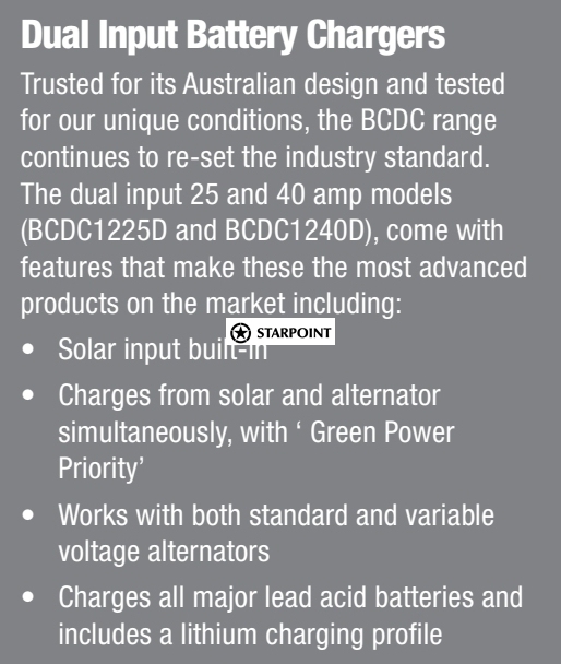 Redarc Battery Charger 3 Stage 6 amp  9-32v Input 12v Output