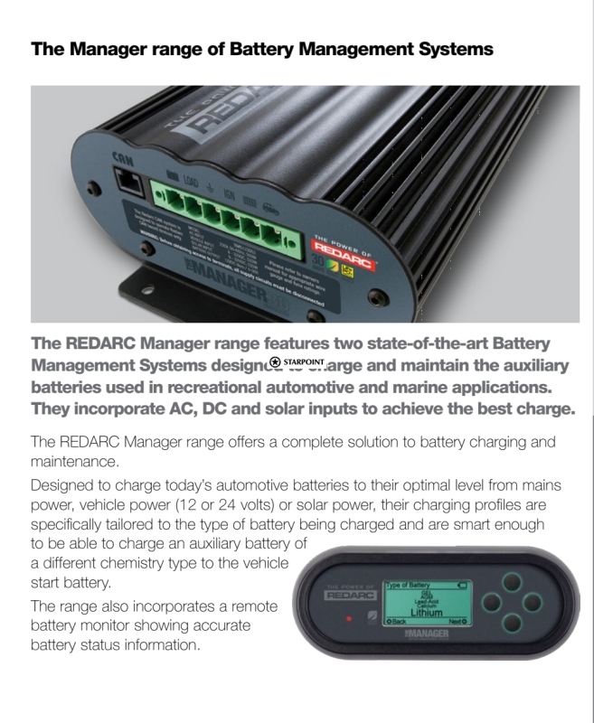 Redarc The Manager30 Battery Management System BMS1230S2