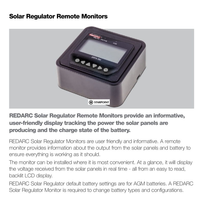 Redarc Solar Regulator Temperature Probe