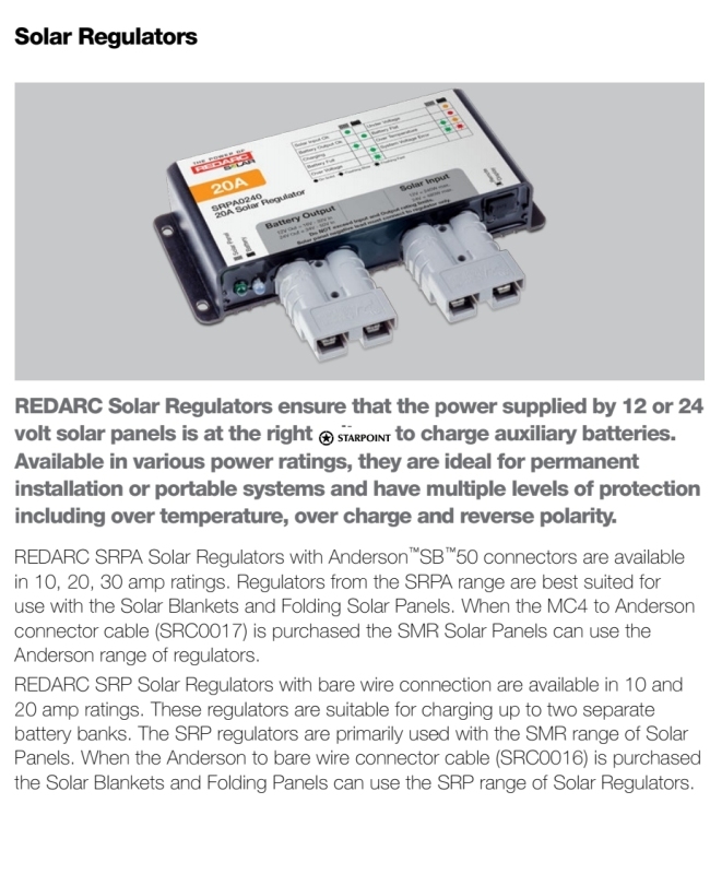 Redarc 20 AMP Solar Regulator