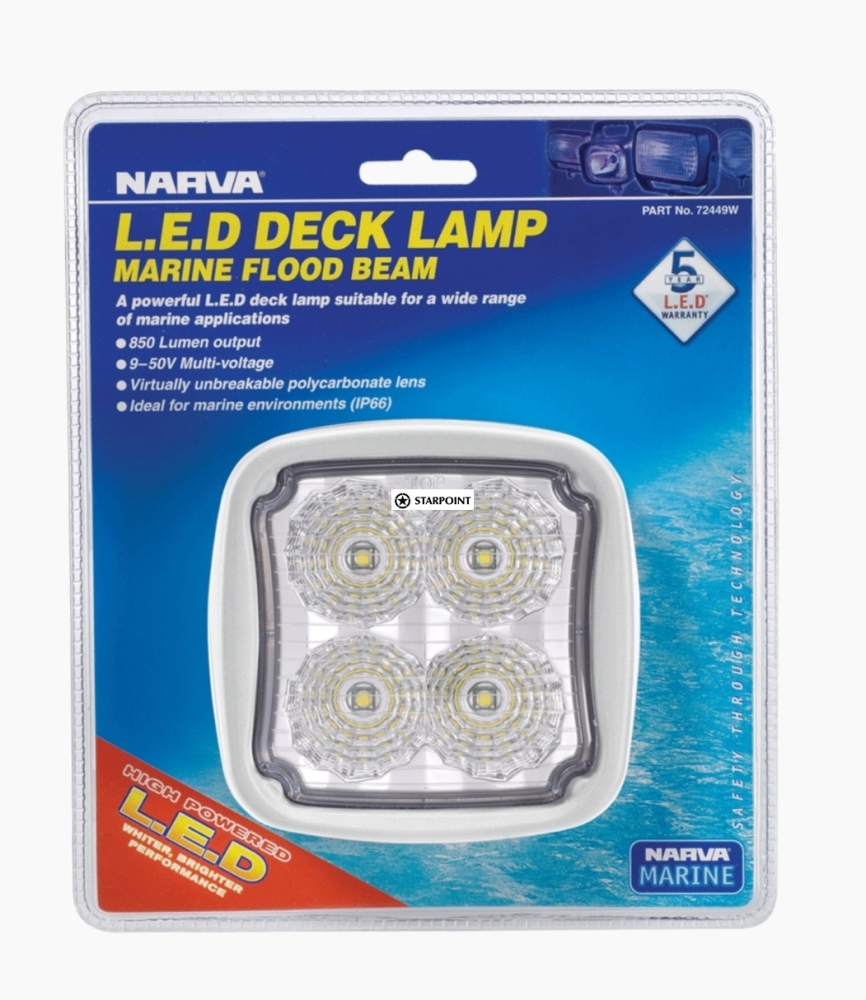 Narva 9-64V LED Work Light Flood Beam - White - 1800 lumens