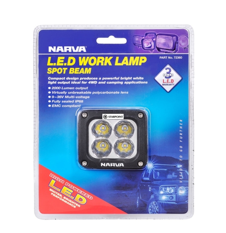 Narva 9-36V LED Work Light 20W 72360