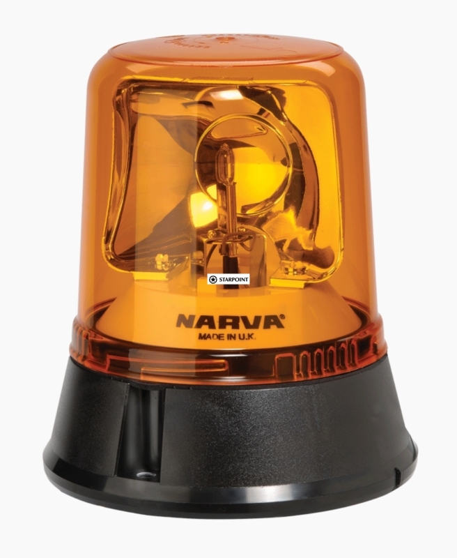 Narva Optimax Rotating Beacon (Amber) Flange Base 12/24 Volt