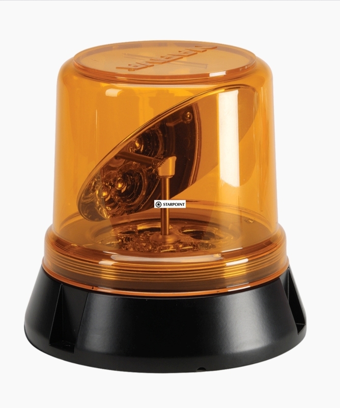 Narva Hi Optics LED Rotating Beacon (Amber) Flange Base 12/24 Volt