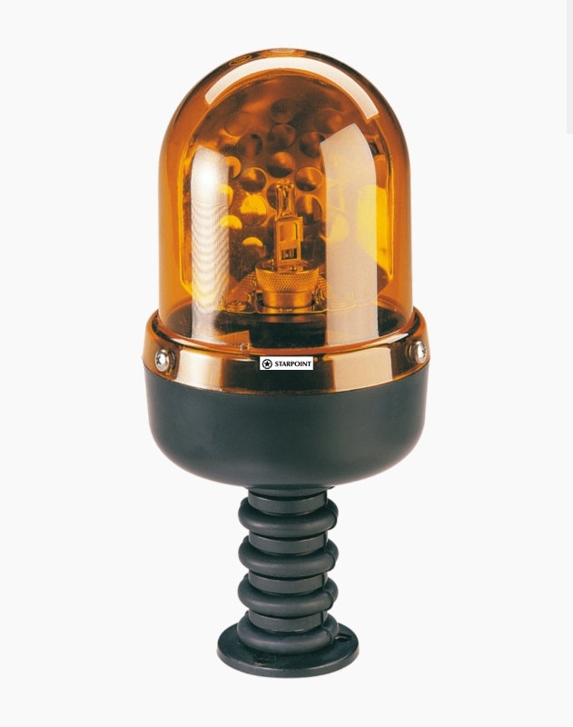 Narva Hi Optics ‘Baby Flex’ Rotating Beacon (Amber) 12/24 Volt