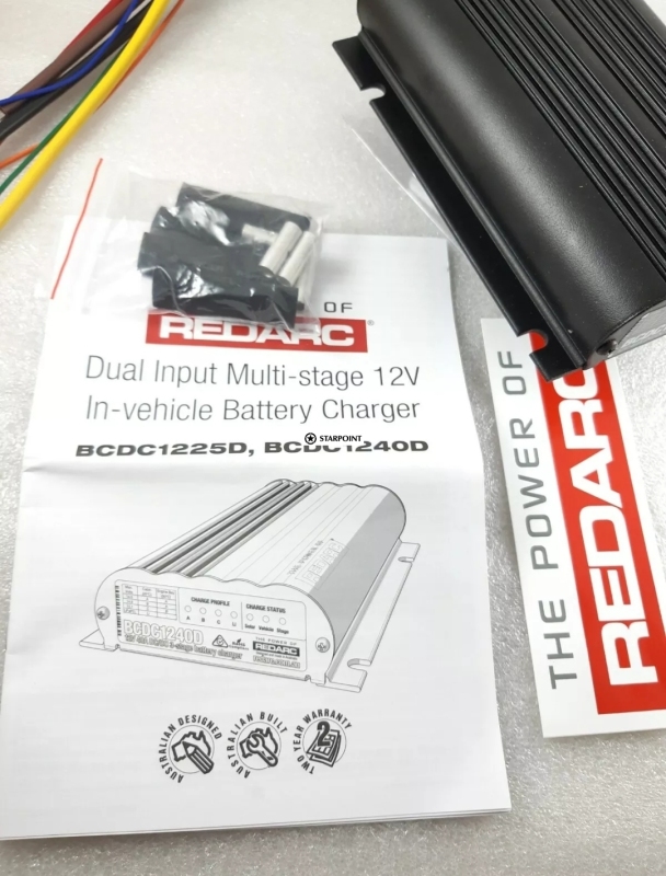 Redarc BCDC1240D Charger & fitting kit