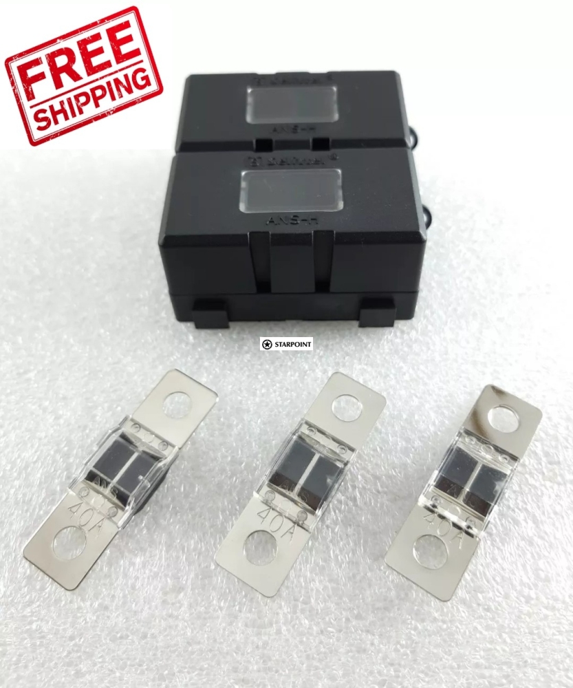 Midi Fuse Kit - 3 x 40 Amp Midi Fuses & 2 x Midi Fuse Holders