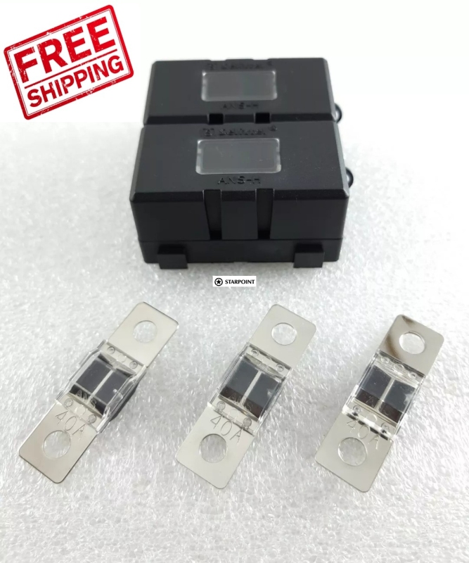 Midi Fuse Kit - 3 x 40 Amp Midi Fuses &amp; 2 x Midi Fuse Holders