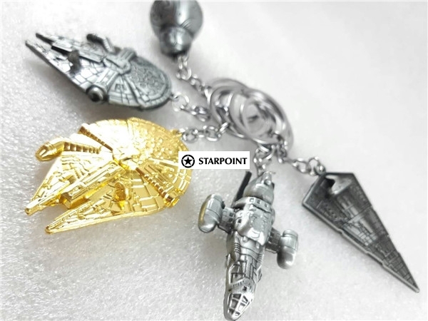 Star Wars Millennium Falcon keyring, Neaklace, R2-D2, Death Star, Republic Cruiser, Darth Vader keychain