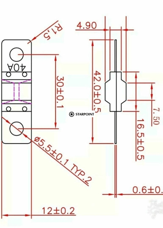 60A Fuse &amp; Holder Kit to Suit BCDC1240 Dual Battery System