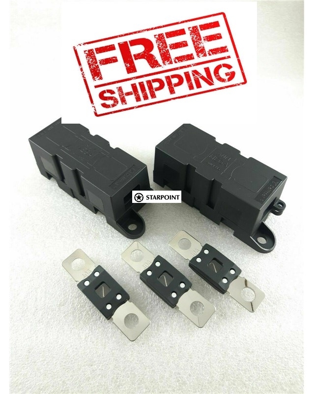 Mega Fuse Holder Kit 40 Amp for Dual Battery Systems Inverter 2 x Holder 3 Fuse