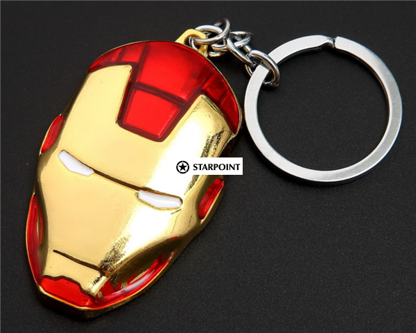 The Avengers Marvel Keychains Ironman Hand hulk fist Batman Spiderman, Ironman, superman