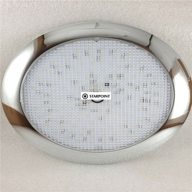 LED Interior Light 12V 205mm With Touch Switch High Low - Pre Wired -Low Current for Boat, Car, Truck, Caravan etc
