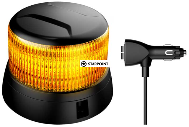 Low Voltage Mini LED Class 1 Beacon, LED Magnetic Beacon Mini Amber Light