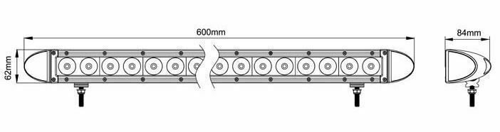 Titan LV9122  23" LED Light bar & Corner Lights Combo Beam Light Bar