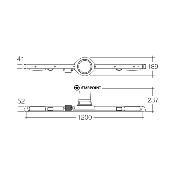 Narva 12 Volt Halogen Rotating Utility Bar - 1.2m