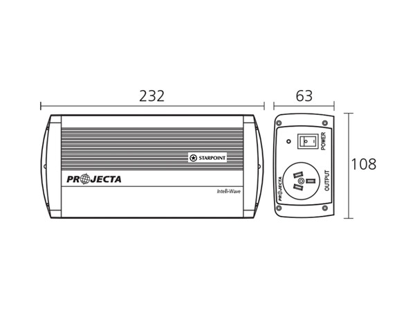 Projecta Intelli-Wave Pure Sine Wave Inverter 12 V