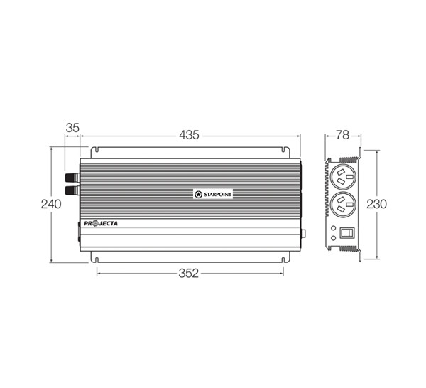 Projecta Modified Sine Wave Inverter 12 Volt  2000 Watt