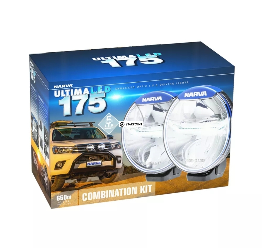 Ultima 175 LED Combination Driving Light Kit, Narva Ultima 175 Driving Lamps