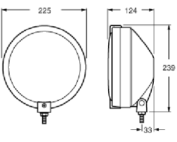  Hella 12V Halogen Flood Driving Light