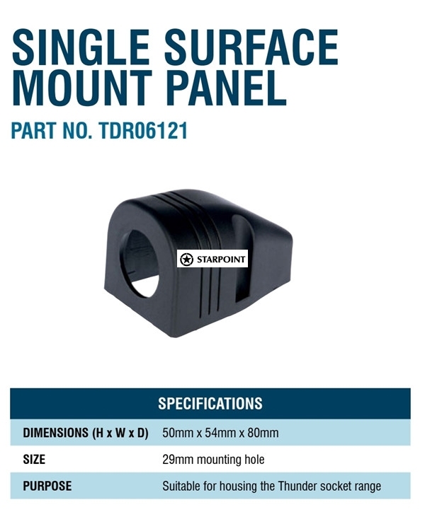 Thunder Socket Mount Panel – Single Surface