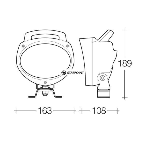 Narva ‘Senator’ LED Work Lamp Flood Beam - 2000 lumens