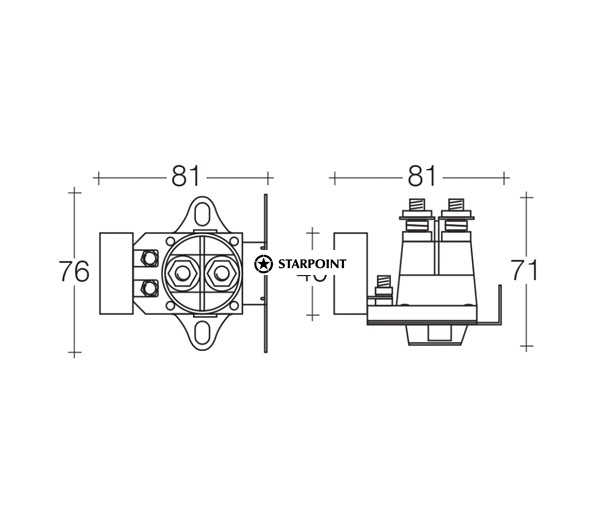 Projecta Voltage Sensitive Relay Kit 12 Volt 100 Amp