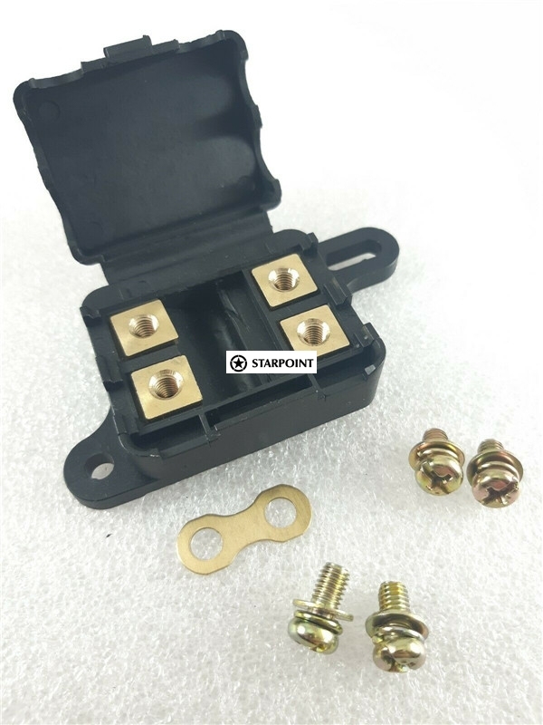 Twin Midi Fuse Holder Kit suits - Dual Battery or Caravan inc 3 x 100 Amp fuses