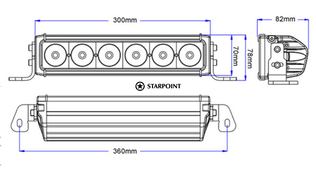 11.8 Inch Offroad LED Light Bar