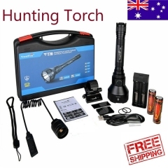 T70 Hunting Torch Light Kits, Rechargeable LED Hunting Flashlight Long Range 3 Years Warranty