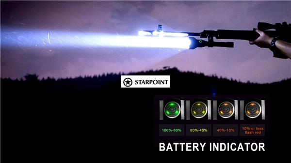 T70 Hunting Torch Light Kits, Rechargeable LED Hunting Flashlight Long Range 3 Years Warranty