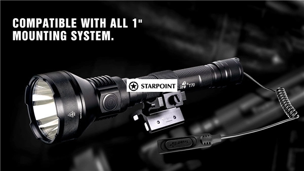 T70 Hunting Torch Light Kits, Rechargeable LED Hunting Flashlight Long Range 3 Years Warranty