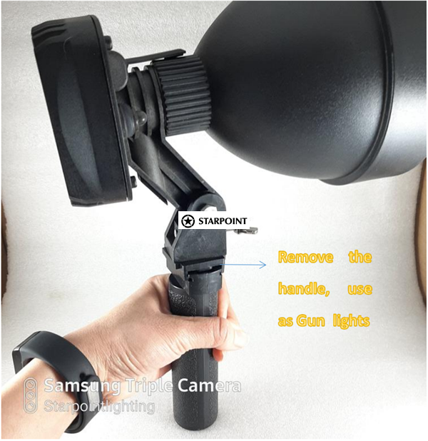 Hunting Spotlight ,Rechargeable LED Handheld Spotlight Kit, Battery