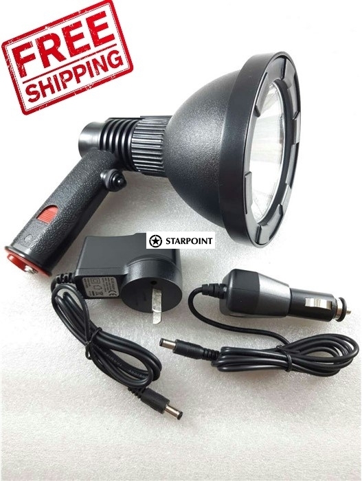 Rechargeable 125mm LED HandHeld Spotlight, Best Torch For Hunting, Camping, Boat