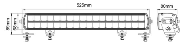 Titan 20” 180W Double Row LED Light Bar LV9126 Dual Row Combo Beam 180W 9-36V Driving Light Bar