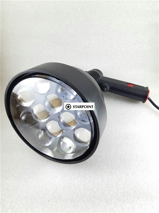 12v Spotlight LED Handheld Spotlight 150mm 60w, 4500 Lumens Hunting Spotlight for Camping, Hunting