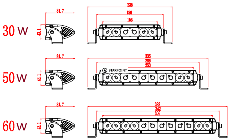 Super Bright Single Row LED light Bar 7 Inch, 13inch, 31 inch, 41inch, Offroad Slim LED Offroad Lights for Car, Truck, jeep