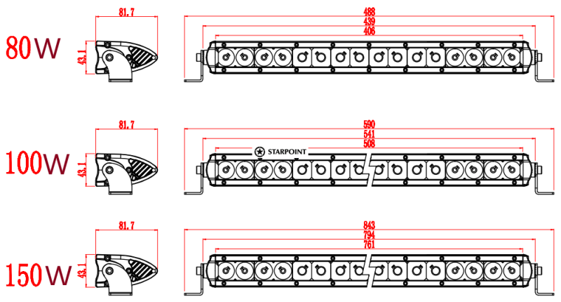 Super Bright Single Row LED light Bar 7 Inch, 13inch, 31 inch, 41inch, Offroad Slim LED Offroad Lights for Car, Truck, jeep