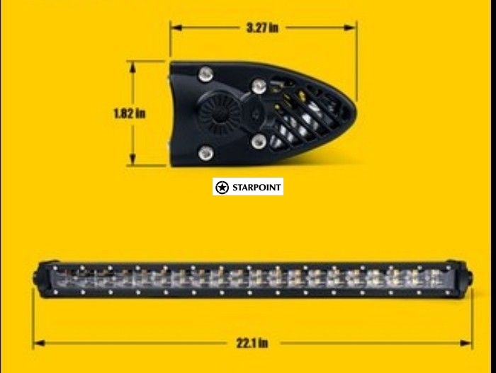 Cree Double Row 22 Inch LED Driving Light Bar Slimline led light bar 120 Watt Powerful High Output Shaped Beam