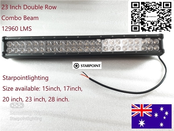 23 Inch LED Light Bar Double Row Flood Spot Combo Beam 4X4 Offroad Light Bar for Car, Truck, Jeep