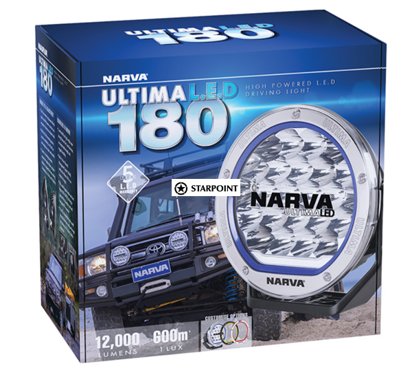 Narva Ultima Powerful LED Driving Lamps, 71730 Offroad 180mm LED Driving Lights